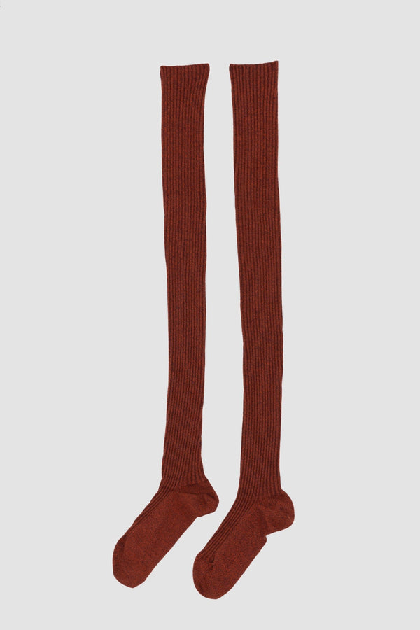 BASERANGE Cotton Stockings BAS-KOK-CR-WI24-JHTX Burgundy/Rust